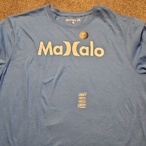 Hurley Blue Graphic Tee for Men